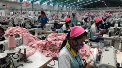 Pekerja tekstil di Bekasi