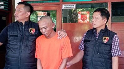 S (44), pelaku pembunuhan terhadap Sri Pujiyanti (22)