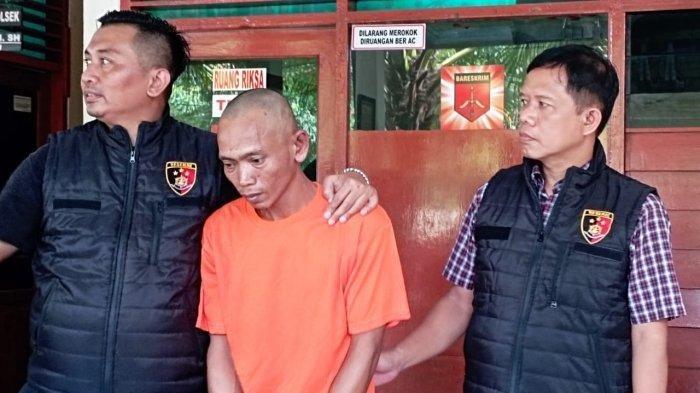 S (44), pelaku pembunuhan terhadap Sri Pujiyanti (22)