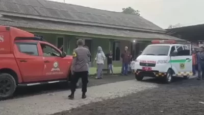 TKP tewasnya penagih utang bank keliling di Cibarusah