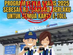Jasa Marga Ingatkan Masyarakat Waspada Penipuan Program e-Toll Gratis