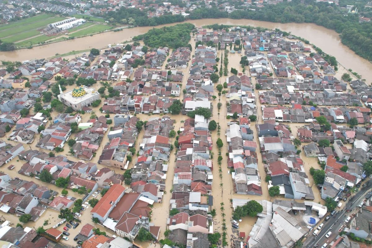 Foto udara Banjir di Kota Bekasi, Selasa (4/3/2025). Ist