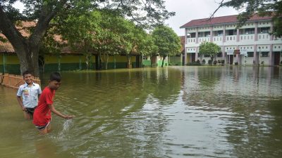 Banjir di Desa Buni Bakti, Babelan, Kabupaten Bekasi