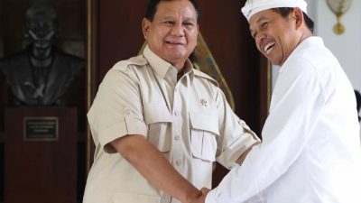 Gubernur Jawa Barat Dedi Mulyadi bersama dengan Presiden Prabowo Subianto. Foto: Antara