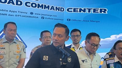 Menteri Koordinator Infrastruktur dan Pengembangan Wilayah Agus Harimurti Yudhoyono (AHY) mengimbau pemudik yang beristirahat di Rest Area Tol hanya 30 menit. Foto: Joy/Gobekasi.id