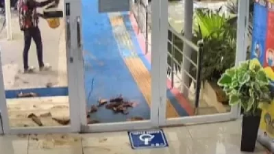 Tangkapan layar aksi anarkis LSM di Kantor Dinkes Kabupaten Bekasi