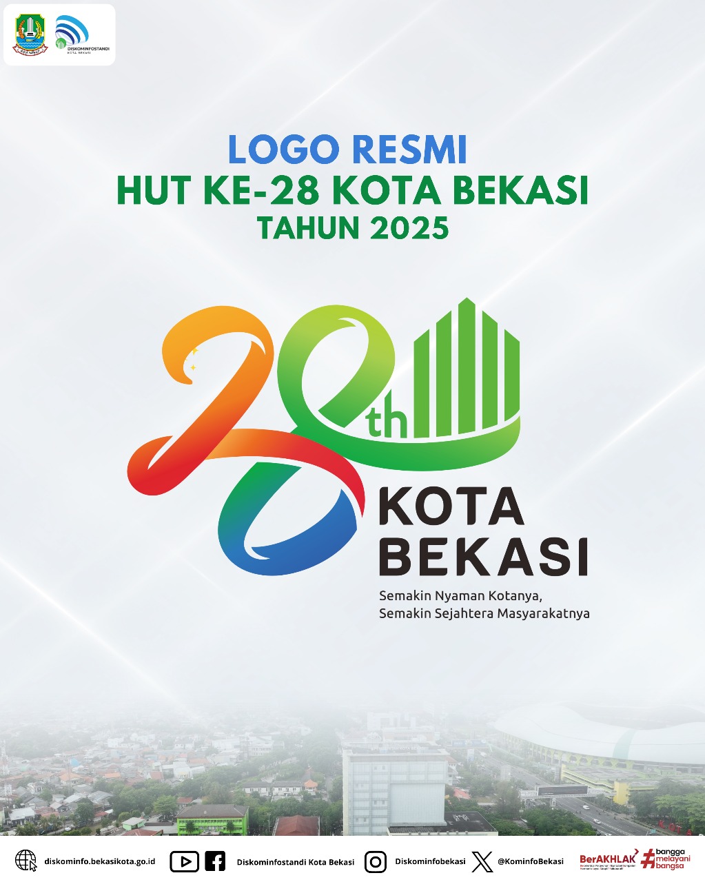 Logo HUT Kota Bekasi ke-28