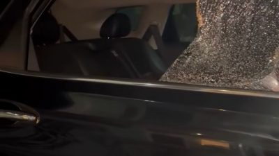 Kondisi mobil korban mengalami pecah pada bagian kaca. Foto: Ist
