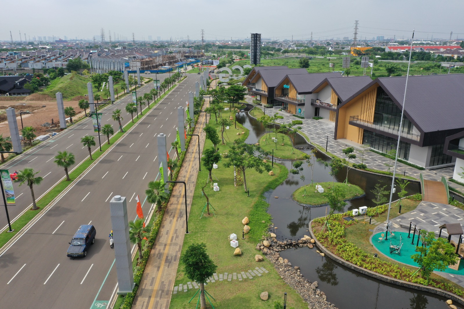 Kawasan Summarecon Gading Crown di Kecamatan Tarumajaya, Kabupaten Bekasi.
