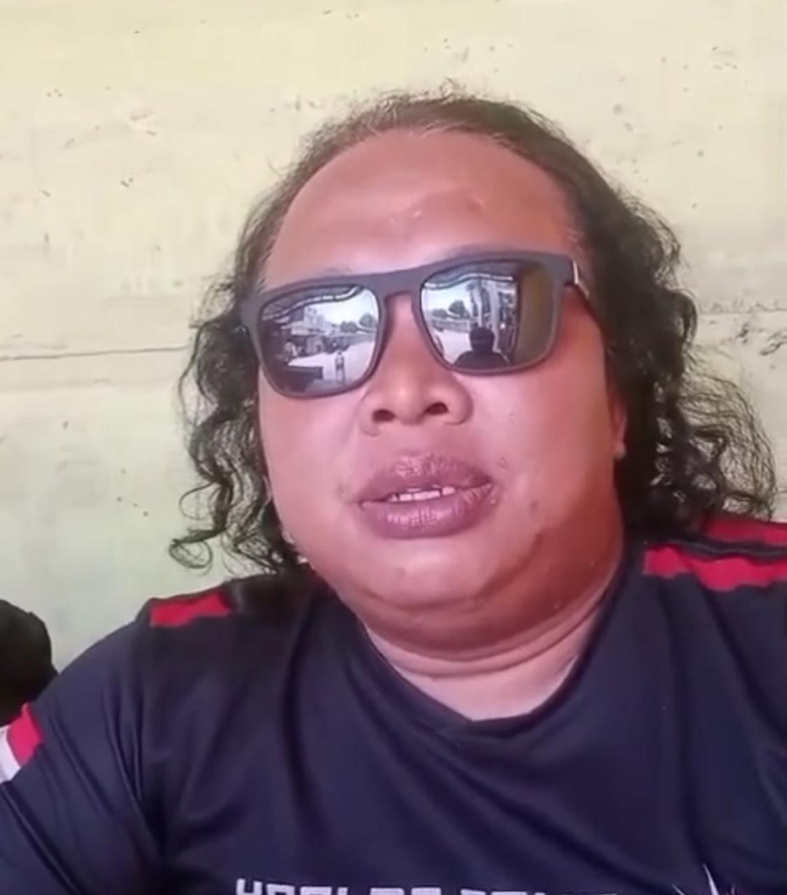 Tangkapan layar video klarifikasi preman Suhada asal Cikiwul, Kota Bekasi.