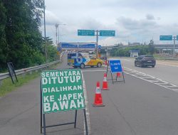 Antisipasi Kepadatan Lalu Lintas, Akses Masuk Ruas Jalan Layang MBZ Menuju Cikampek Kembali Dilakukan Buka Tutup Secara Situasional