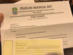 Proposal THR Ormas Dijegal, Muncul Sebaran Proposal RW di Bekasi Timur, Pelaku UMKM Keberatan