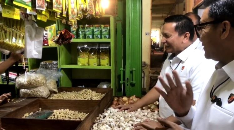 Tim Satuan Tugas (Satgas) Pangan Bareskrim Polri mendapati lonjakan harga MinyaKita di Pasar Induk Cibitung, Kabupaten Bekasi.