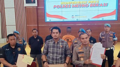 Pasangan suami-istri Alwi Alatas dan Holisoh Nurul Huda, tersangka dalam kasus dugaan penggelapan dana SDIT Atssurayya milik Yayasan Daarun Nadwah Cikarang