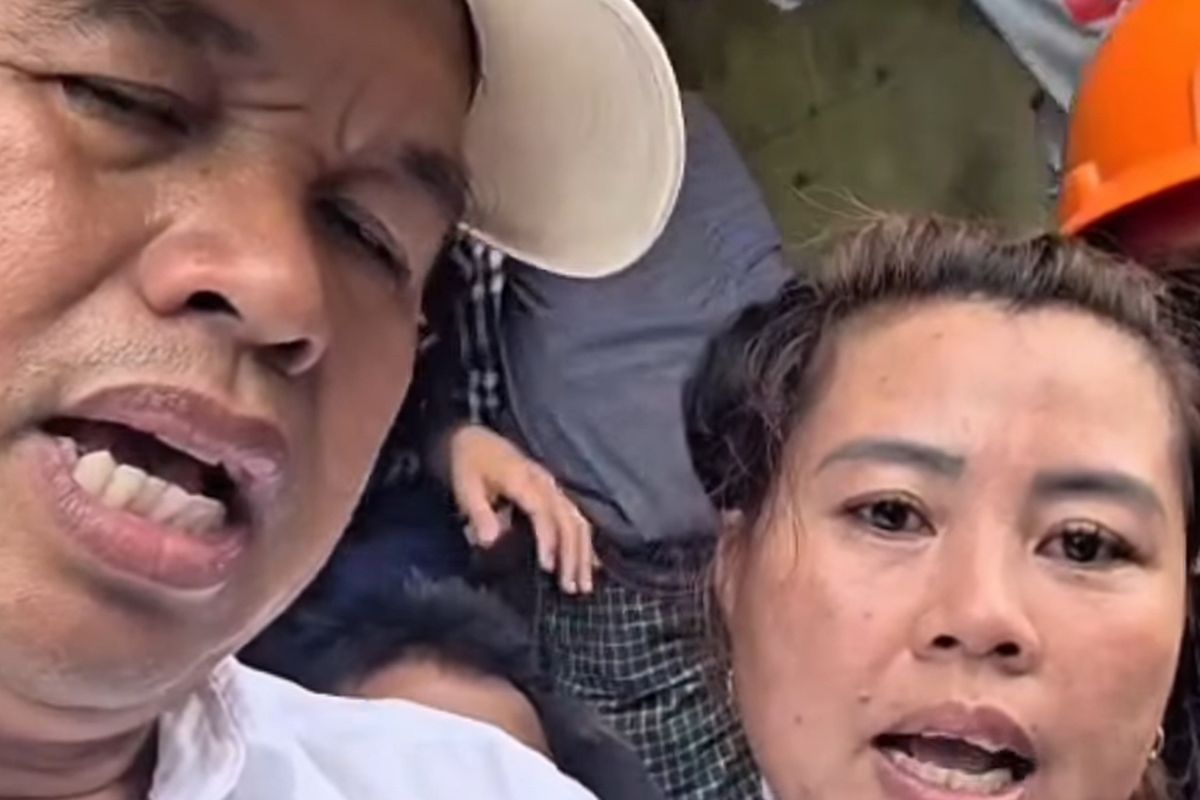 Tangkapan layar Gubernur Jawa Barat Dedi Mulyadi bersama seorang ibu di Bekasi yang mengadu soal pelaksanaan Study Tour ke Bali.
