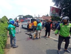 Hilang Kendali Usai Senggolan, Pemotor Berjaket Ojol Tewas di Tambun
