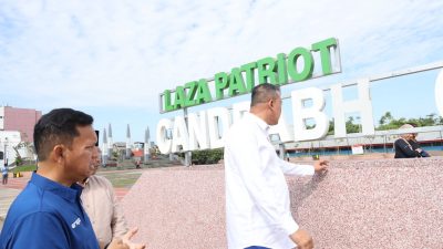 Tulisan di Plaza Patriot Candrabhaga Rusak, Wali Kota Bekasi Tinjau Langsung