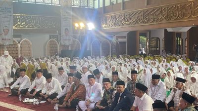 Ikatan Persaudaraan Haji Indonesia (IPHI) Jawa Barat menggelar acara Halal Bihalal Idul Fitri 1446 H di Masjid Al Mutaqqin, Komplek Gedung Sate, Bandung, Jawa Barat.