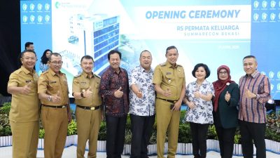 Peresmian Rumah Sakit Permata Keluarga Summarecon Bekasi, Selasa (29/4/2025).