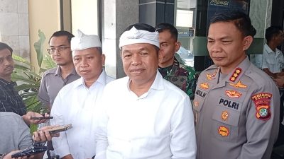 Gubernur Jawa Barat Dedi Mulyadi saat berada di Depok. Foto: Inews