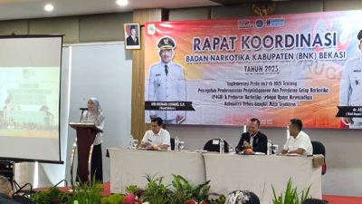 Pemerintah Kabupaten Bekasi gencar mengimplementasikan Peraturan Daerah (Perda) Nomor 2 Tahun 2023 tentang Pencegahan, Pemberantasan, Penyalahgunaan dan Peredaran Gelap Narkotika (P4GN) dan Prekursor Narkotika. Foto: ist
