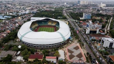Foto Udara Stadion Patriot Candrabahga