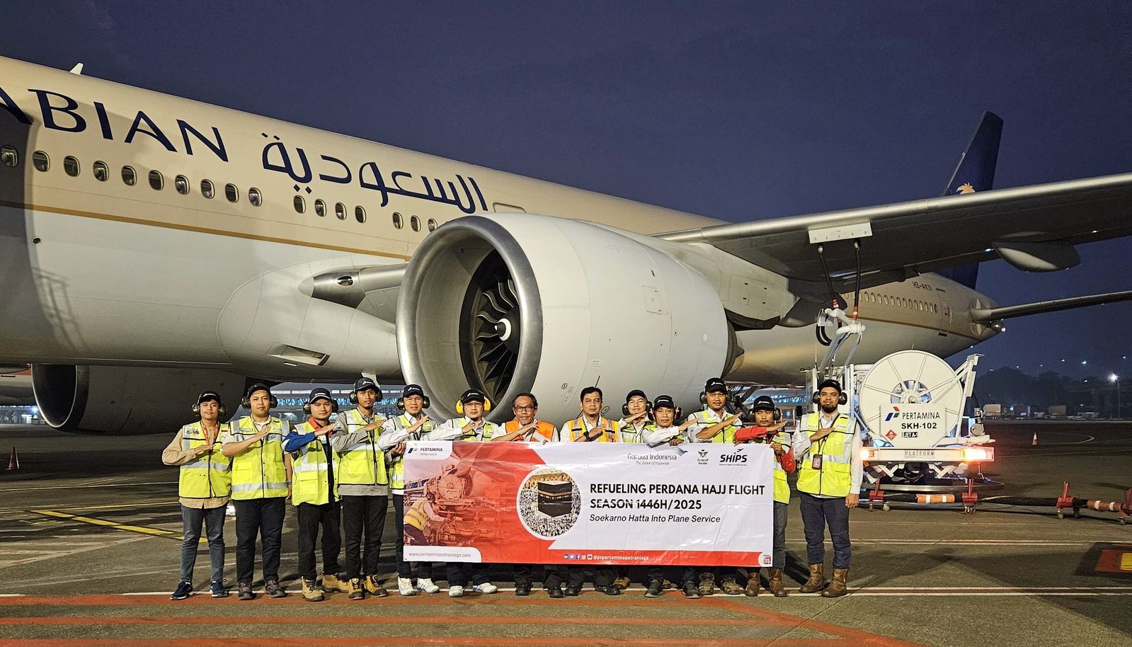 Pertamina Patra Niaga Regional Jawa Bagian Barat memastikan ketersediaan stok dan distribusi Avtur aman untuk mendukung kelancaran pemberangkatan dan pemulangan jemaah haji Indonesia.