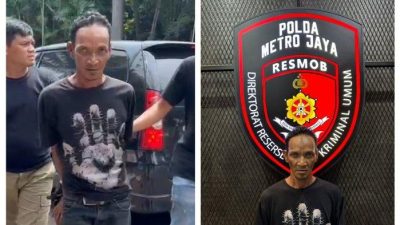 Pelaku R alias Bangseng (48) ditangkap Resmob Ditreskrimum Polda Metro Jaya.