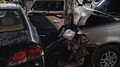 Kecelakaan di Jalanh Raya Perjuangan depan Perumahan Wisma Asri, Bekasi Utara, Selasa (6/5/2025). Foto: Gobekasi.id