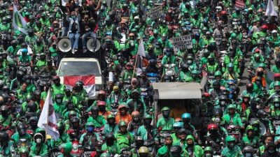 Ilustrasi Demo driver ojol