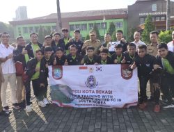 14 Pesepak Bola Muda Kota Bekasi Siap Tempuh Latihan Internasional di Korea Selatan