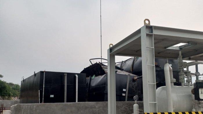 Kota Bekasi - Tangki PT Migas Kota Bekasi yang meledak.