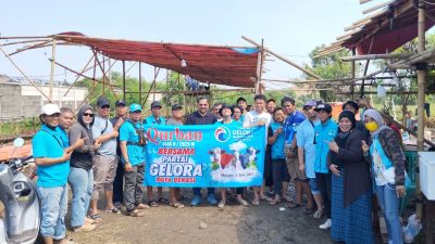 Kota Bekasi - Dewan Pimpinan Daerah (DPD) Partai Gelombang Rakyat (Gelora) Indonesia Kota Bekasi menyelenggarakan kegiatan pemotongan hewan kurban dan pembagian daging kepada masyarakat.