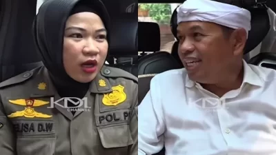 KDM Puji Keberanian Srikandi Satpol PP Bekasi Tertibkan Bangunan Liar