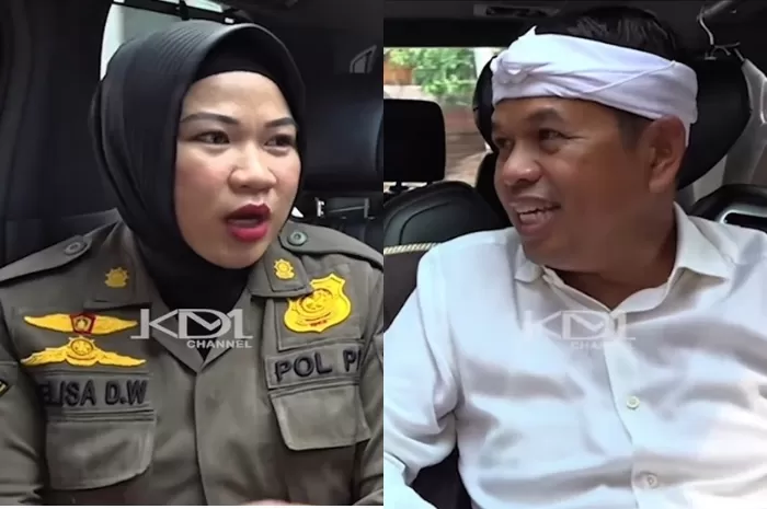 Kabupaten Bekasi - Tangkapan layar videoGubernur Jawa Barat Dedi Mulyadi bersama Srikandi Satpol PP Kabupaten Bekasi.