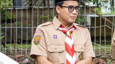 Kabupaten Bekasi -Direktur Usaha Perumda Tirta Bhagasasi, Ade Effendi Zarkasih, usai pembukaan Jambore, Selasa (1/7/2025).
