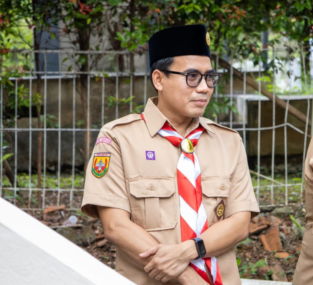 Kabupaten Bekasi -Direktur Usaha Perumda Tirta Bhagasasi, Ade Effendi Zarkasih, usai pembukaan Jambore, Selasa (1/7/2025).