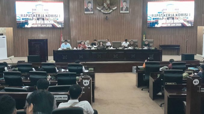 Kota Bekasi - Rapat Komisi I membahas TKK gagal jadi PKKK