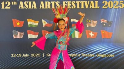 Kota Bekasi - Zahira Khairani, Puteri Anak Indonesia Lingkungan 2023 asal Kota Bekasi memperkenalkan Tari Lenggang di kancah internasional.