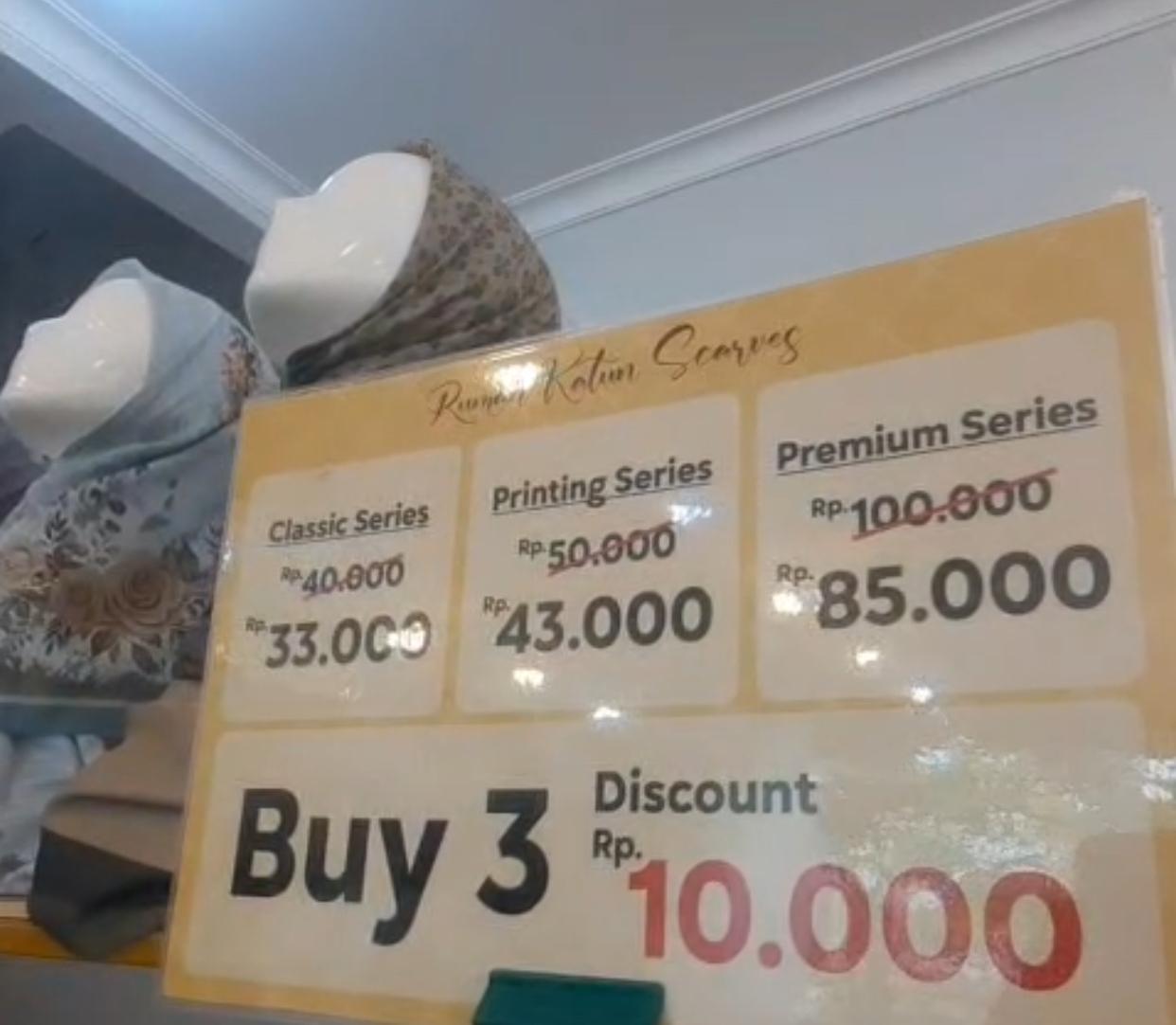 Kota Bekasi - Diskon hijab di Rumah Katun Harapan Indah Bekasi