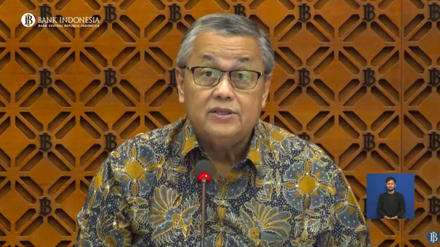 Bekasi - Gubernur Bank Indonesia, Perry Warjiyo saat menyampaikan Hasil Rapat Dewan Gubernur Bulan Maret 2025. (Tangkapan Layar Youtube Bank Indonesia)