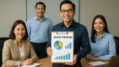 Kota Bekasi - Ilustrasi Zakat Profesi. Foto: AI for Gobekasi.id.