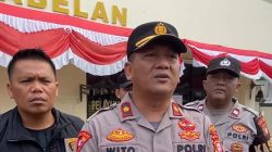 Kabupaten Bekasi -Kapolsek Babelan, Kompol Wito menanggapi kasus tenggelamnya dua siswa kelas 1 SDIT Ibnul Jazari. Foto: Septian/Gobekasi.id