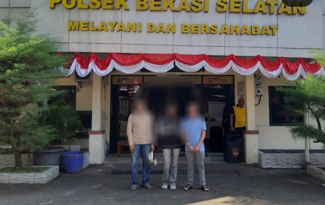 Kota Bekasi - Tiga pelaku vandalisme ucapan ulang tahun di Bekasi ditangkap. Foto: Ist/Gobekasi.id
