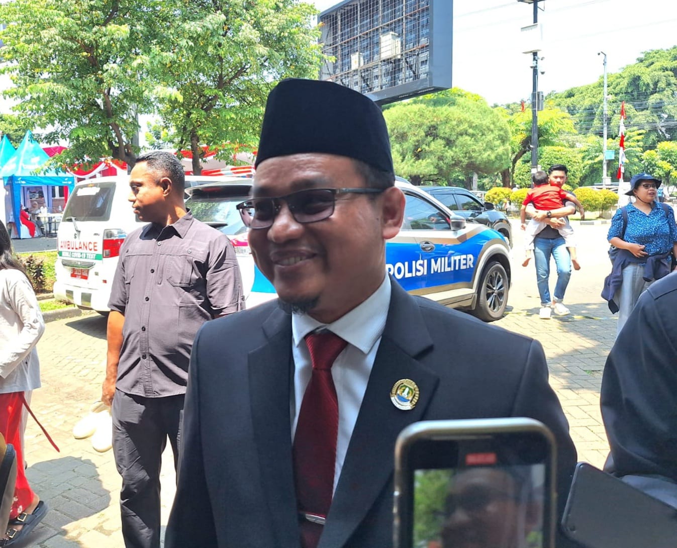 Kota Bekasi - Ketua DPRD Kota Bekasi, Sardi Effendi, usai Sidang Paripurna di DPRD Kota Bekasi, Jumat (16/8/2025). Foto: Septian/Gobekasi.id