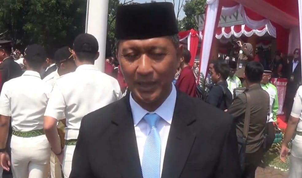 Kota Bekasi - Kepala Lapas Kelas IIA Bulak Kapal, Candran Lestyono usai mengikuti apel HUT RI di Alun-alun M Hasibuan Kota Bekasi, Minggu (17/8/2025). Foto: Septian/Gobekasi.id