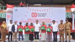 Kota Bekasi - Memperingati Hari Ulang Tahun ke-80 Republik Indonesia, Kementerian Lingkungan Hidup (KLH) menggelar perayaan kemerdekaan di Stadion Mini Sumur Batu, Bantargebang, Bekasi, Selasa (19/8/2025). Foto: Ist/Gobekasi.id