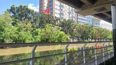 Kota Bekasi - Lokasi Kalimalang yang akan disulap jadi wisata air oleh Pemerintah Kota Bekasi. Foto: Septian/Gobekasi.id