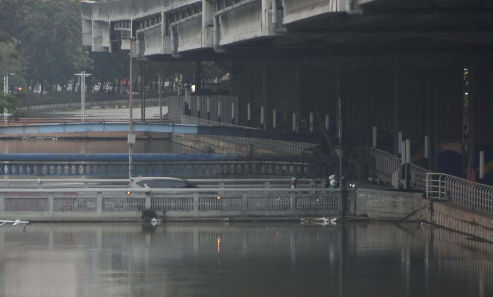 Kota Bekasi - Kawasan Kalimalang yang akan disulap menjadi wisata air di Kawasan Bekasi Selatan, Kota Bekasi, Jumat (22/8). Septian/Gobekasi.id