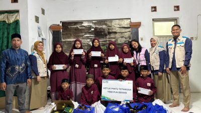 Kota Bekasi - Yayasan Baitul Maal (YBM) PLN UP3 Bekasi kembali mewujudkan komitmennya dalam menghadirkan kebermanfaatan bagi masyarakat dengan menggelar kegiatan sosial. Foto: Ist/Gobekasi.id